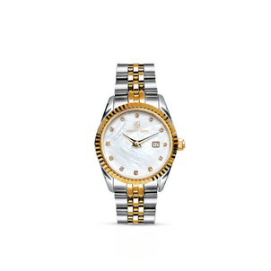 送税込【Abbott Lyon】ベストセラー 時計 Belgravia 36 (2色)♪ Two Tone Pearl Link Belgravia 36 Watch – Abbott Lyon US