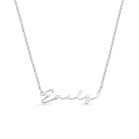 Signature Name Necklace (Silver)