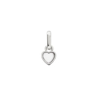 Stories Mini Heart Birthstone Charm (Silver)