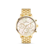 Gold Pearl Link Nueva 40 Watch