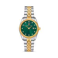Mini Two Tone Emerald Link Belgravia 30 Watch