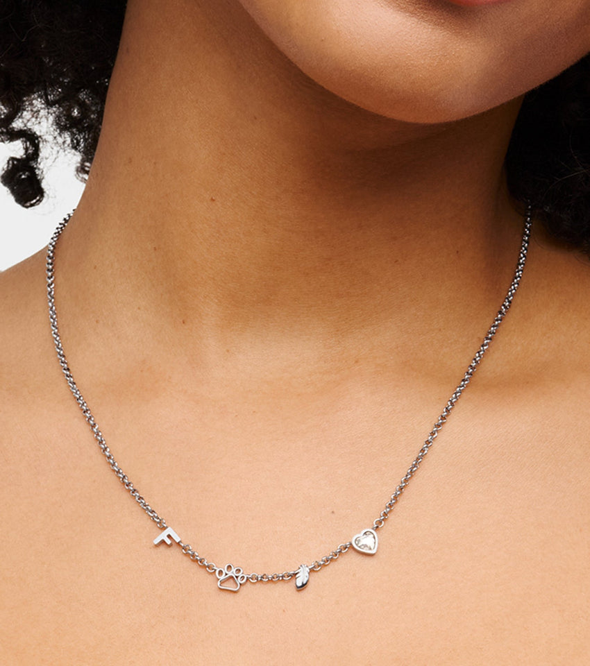 Made Mine Charm Necklace (Silver)