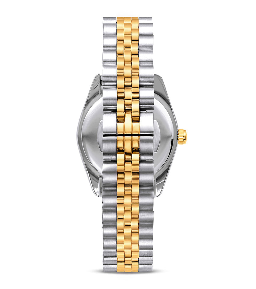 Mini Two Tone Emerald Link Belgravia 30 Watch