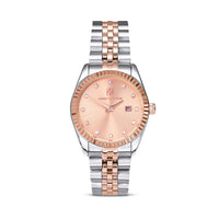 Mini Two Tone Blush Link Belgravia 30 Watch