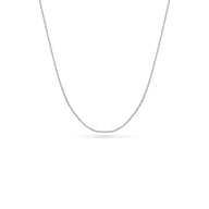 Layering Fine Chain Necklace 14-16 in (Silver) - Sterling Silver