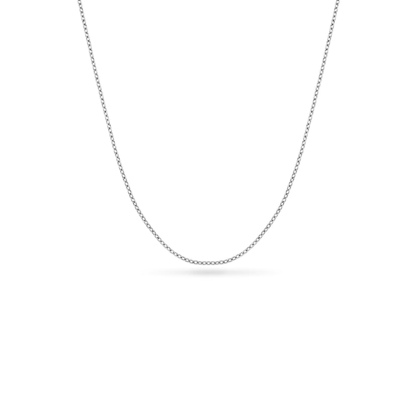 Layering Fine Chain Necklace 14-16 in (Silver) - Sterling Silver