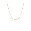 Layering Sphere Chain Necklace 14-16 in (Gold)