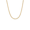 Small Rope Chain Necklace (Gold)