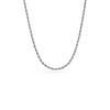 Small Rope Chain Necklace (Silver)