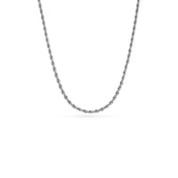 Small Rope Chain Necklace (Silver)