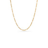 Layering Small Figaro Chain Necklace (Gold)