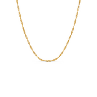 Twisted Chain Necklace (Gold)