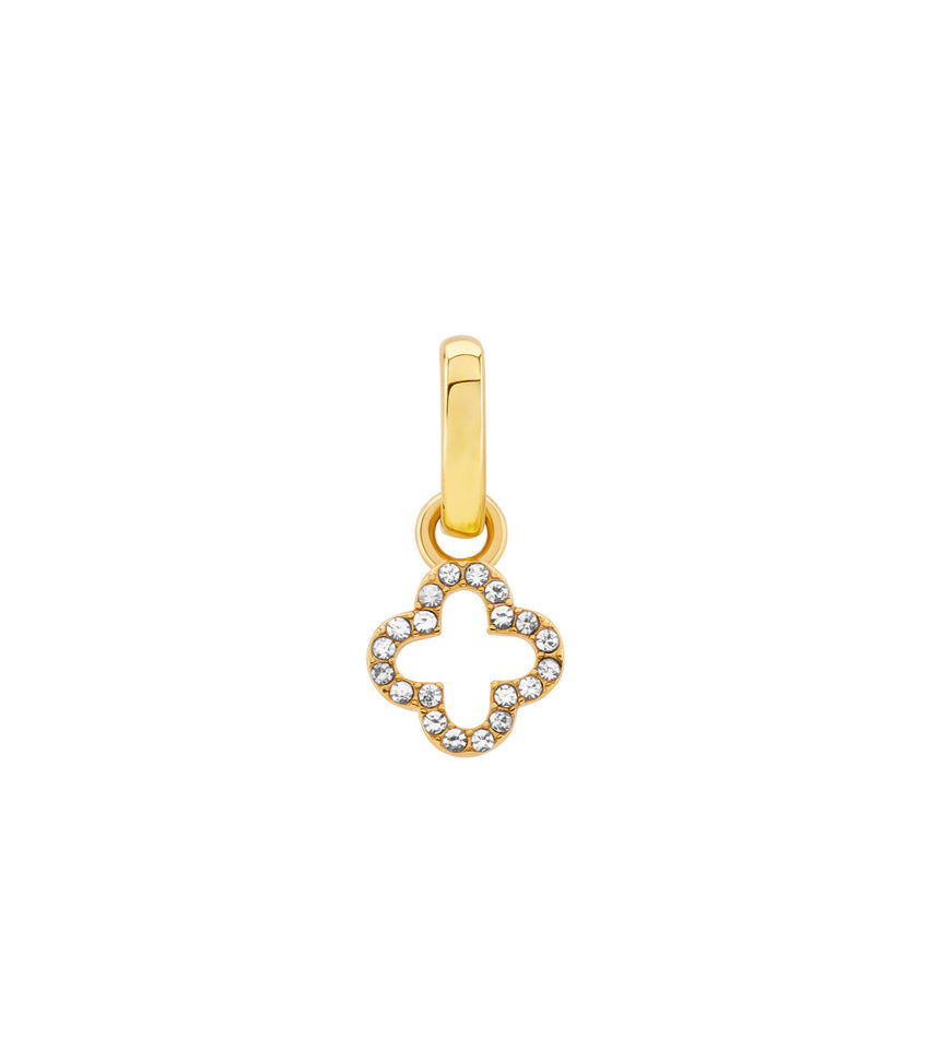 Stories Crystal Clover Pendant (Gold)