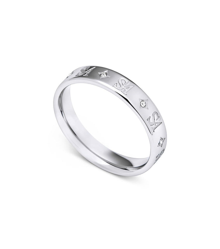 Own Way Monogram Ring (Silver)