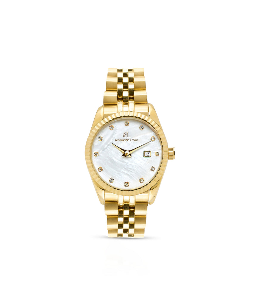 Mini Gold Pearl Link Belgravia 30