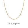 Layering Box Chain Necklace (Gold)