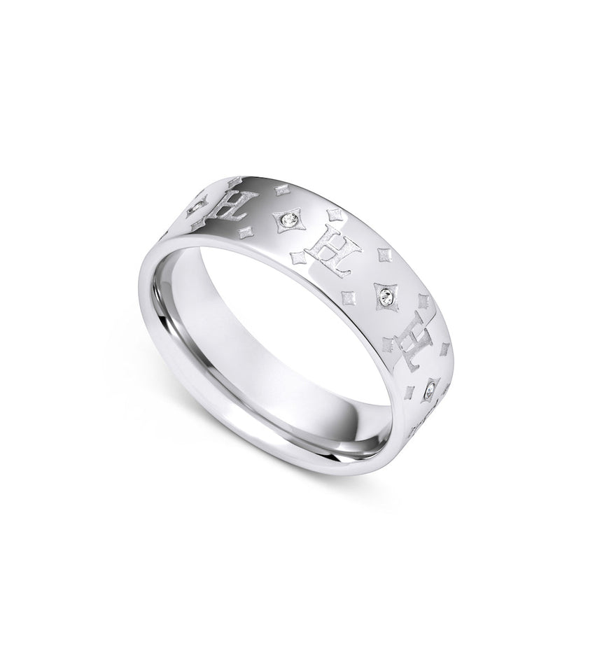 Own Way Statement Monogram Ring (Silver)