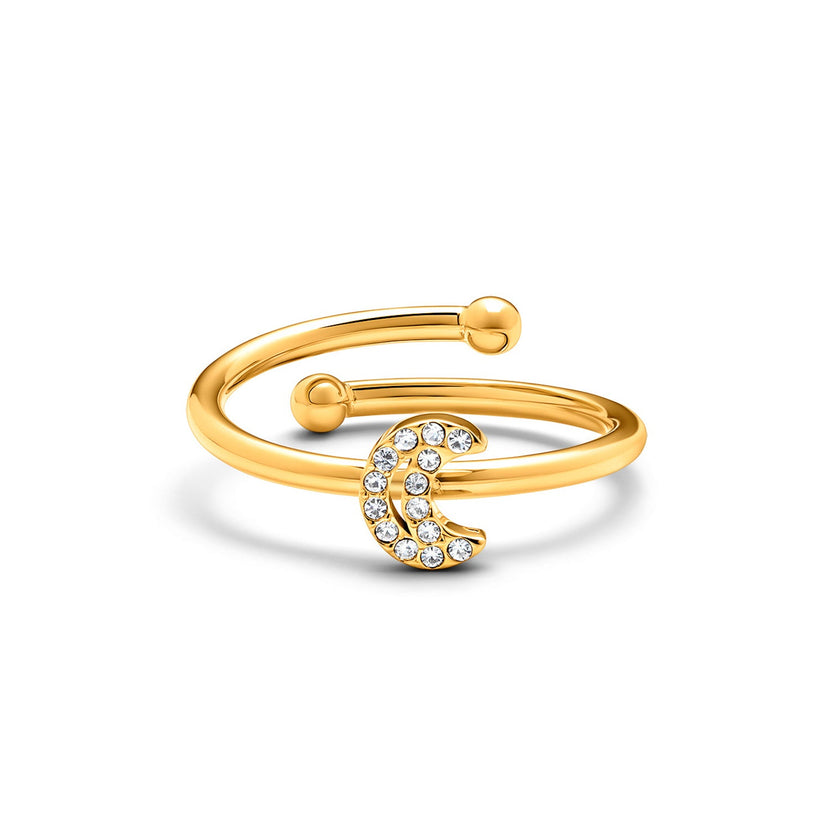 Moon and Back Moon Ring (Gold)