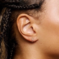 Strike Twice Lightning Bolt Earrings (Gold)