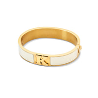 Icon Initial Bangle (Gold)