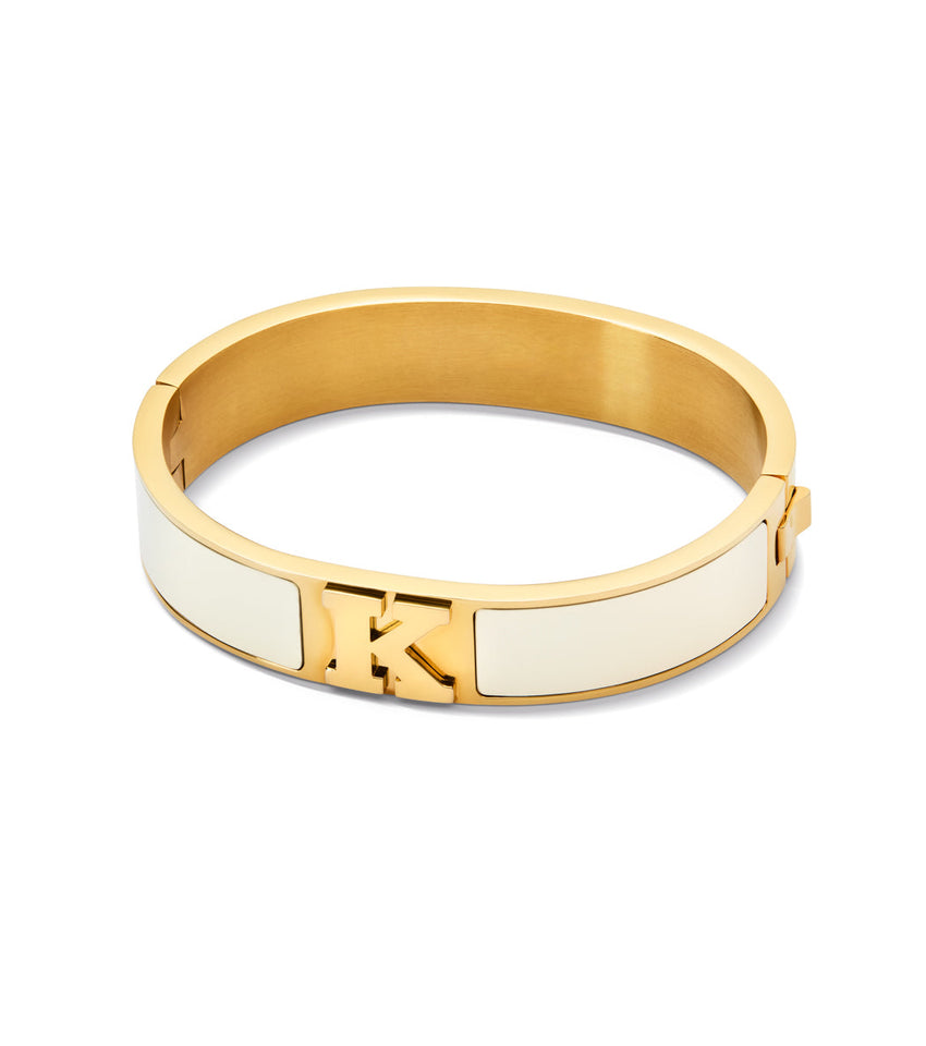 Icon Initial Bangle (Gold)