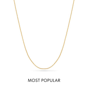 Layering Fine Chain Necklace 16-18 in (Gold)