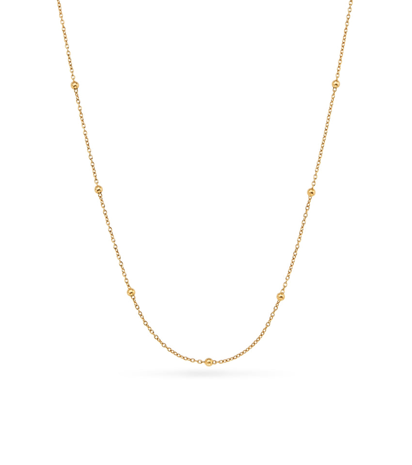 Sphere Chain Necklace (Gold)