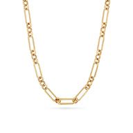 Figaro Chain Necklace (Gold)