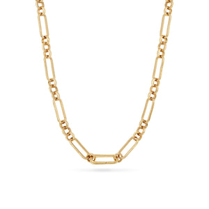 Layering Figaro Chain Necklace (Gold)