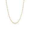 Paperclip Chain Necklace (Gold) - 16 - 18 in