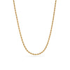 Small Rope Chain Necklace (Gold)