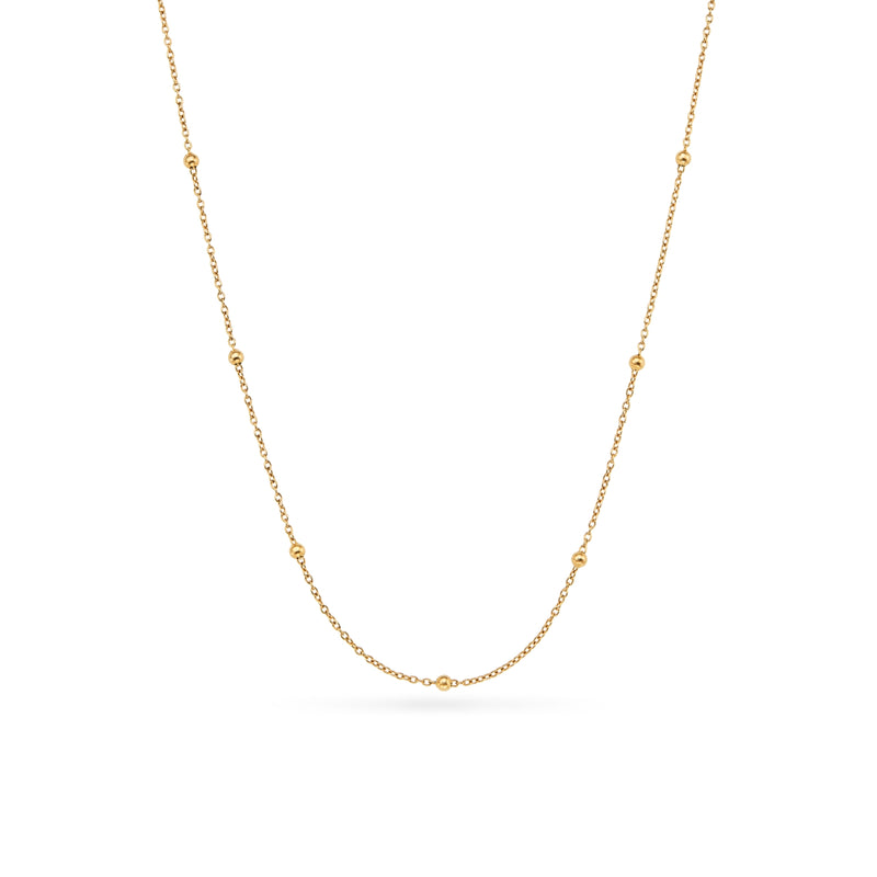 Sphere Chain Necklace (Gold)