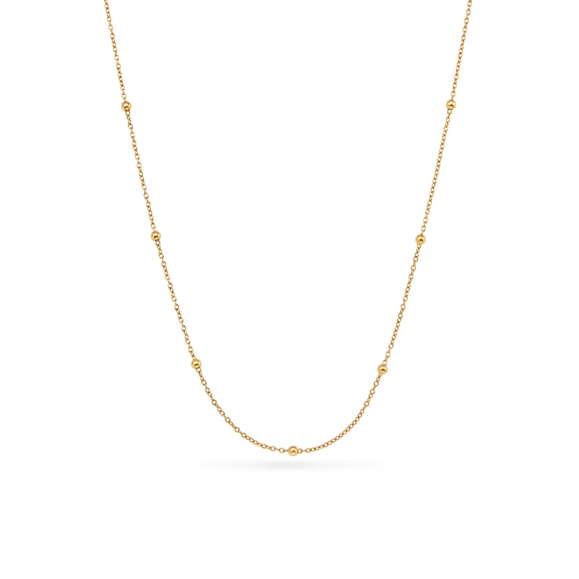 Sphere Chain Necklace (Gold)