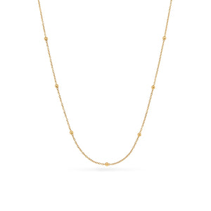 Layering Sterling Silver Sphere Chain (Gold)