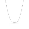 Layering Sphere Chain Necklace (Silver)