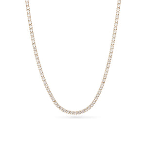 Layering Tennis Chain Necklace (Gold)