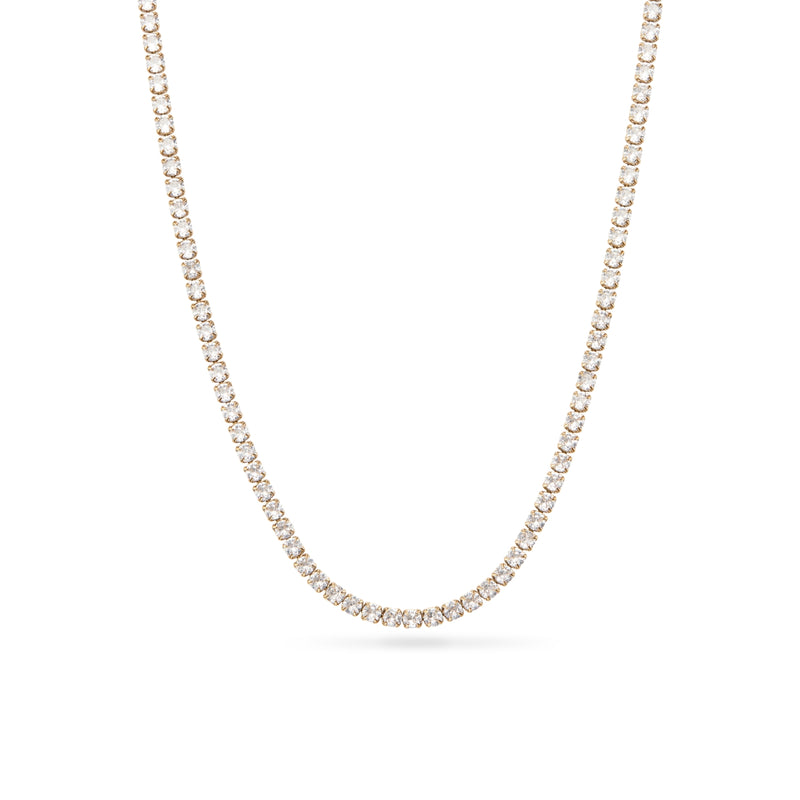 Tennis Necklace (Gold)