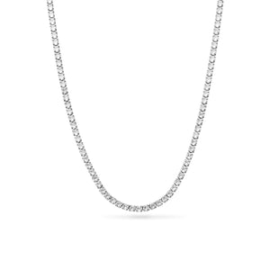 Layering Tennis Chain Necklace (Silver)