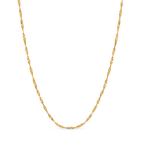 Twisted Chain Necklace (Gold)