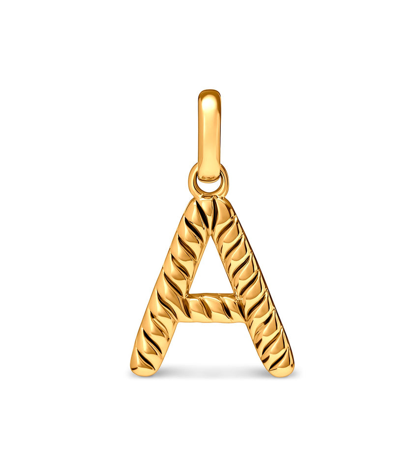 Entwine Initial Pendant (Gold)