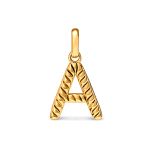 Entwine Initial Pendant (Gold)