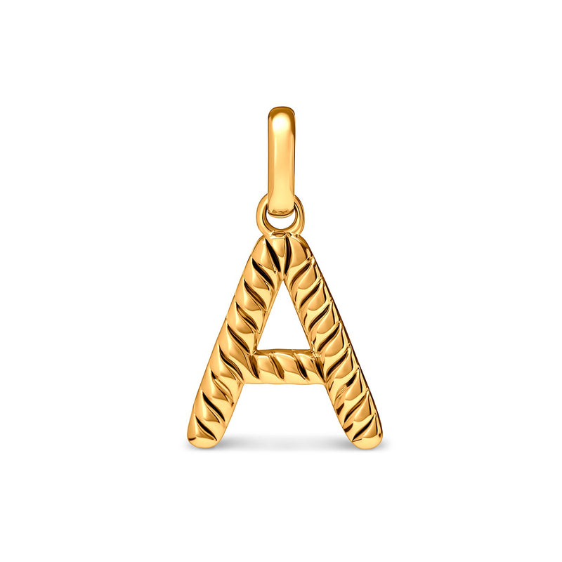 Entwine Initial Pendant (Gold)