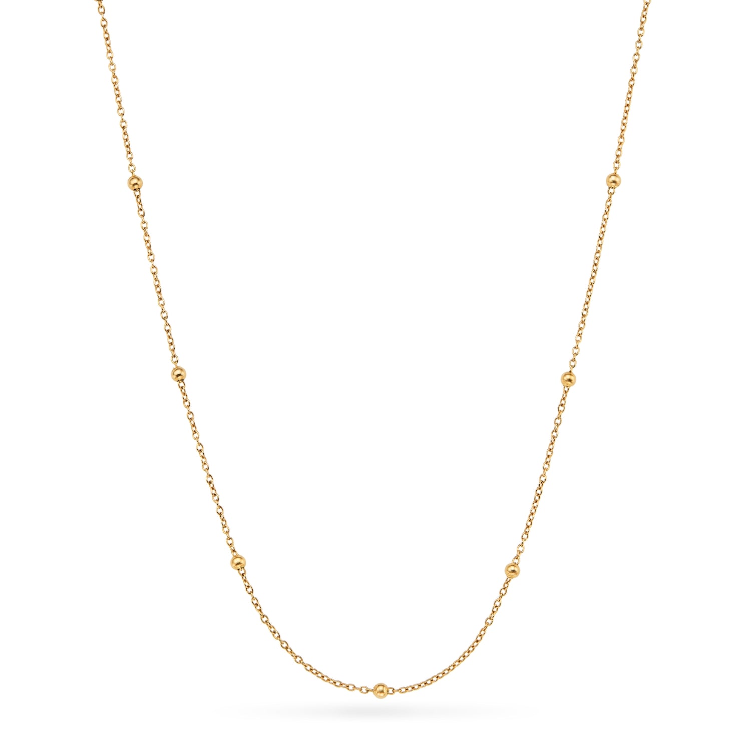 Mini Pearl Necklace (Gold)