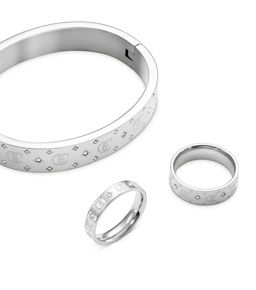 Own Way Statement Monogram Ring (Silver)