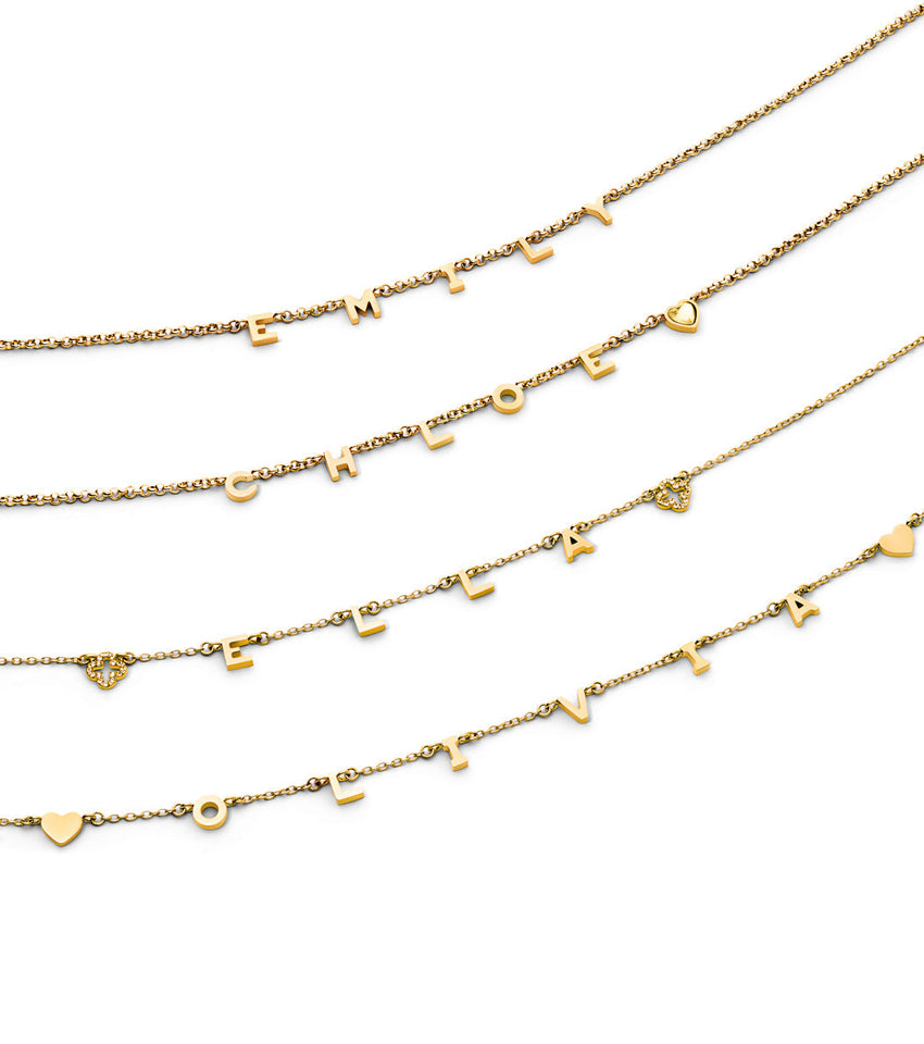 Made Mine Name Necklace (Gold)