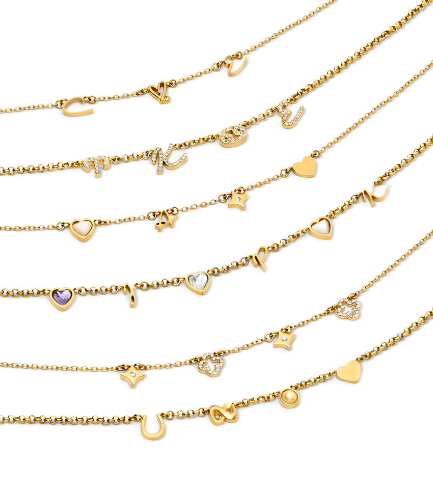 Made Mine Charm Necklace (Gold)