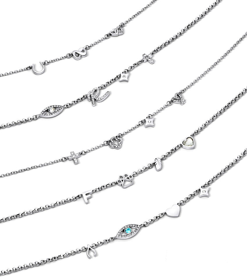 Fixed Charm Necklace (Silver)