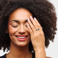 Own Way Statement Monogram Ring (Silver)