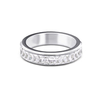 Shine On Crystal Band Ring (Silver)