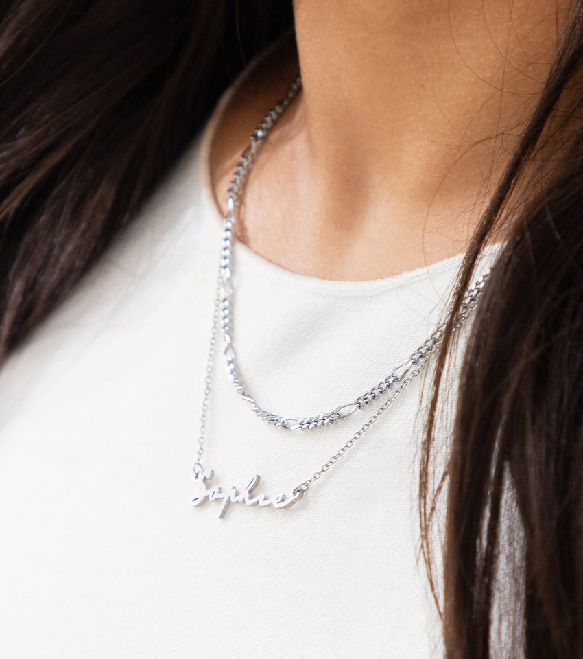 Signature Name Necklace (Silver)